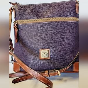 Dooney & Bourke medium purple leather handbag crossbody purse